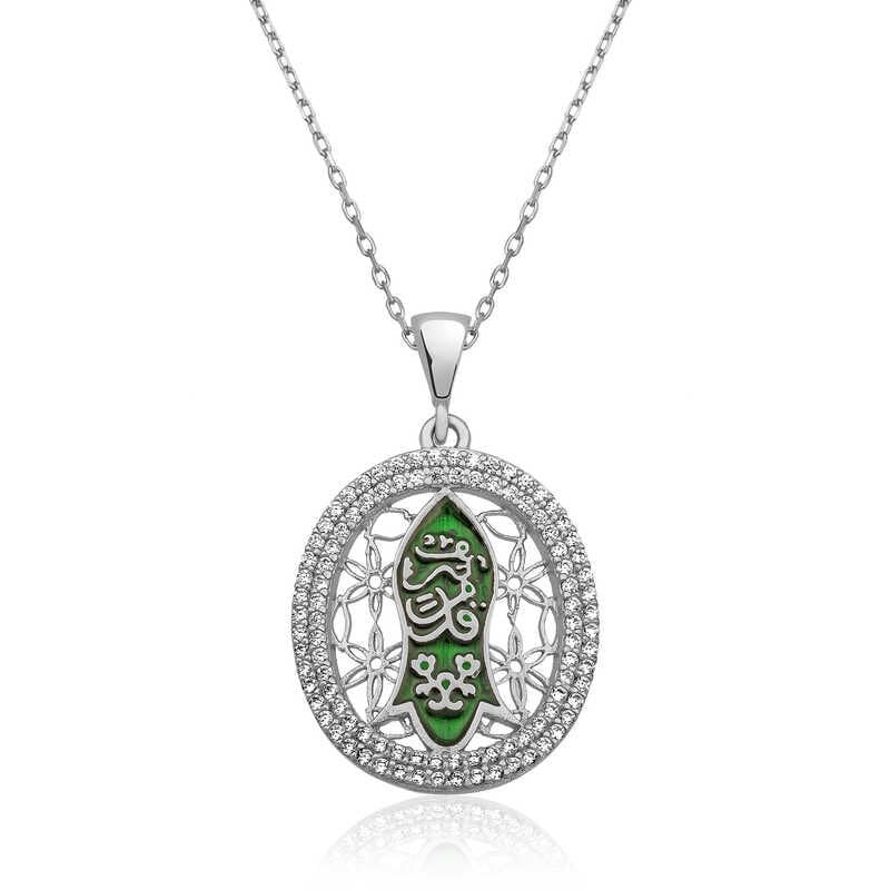 Collar de mujer con herradura de plata (KADEM-I) Serif