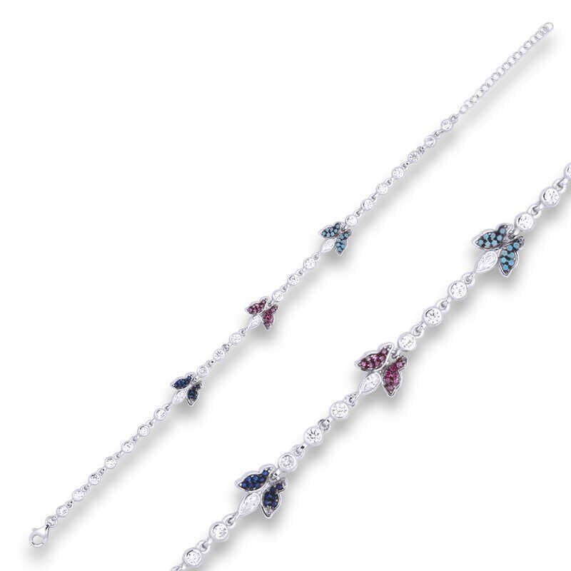 Gümüş Kelebek Bayan Bileklik