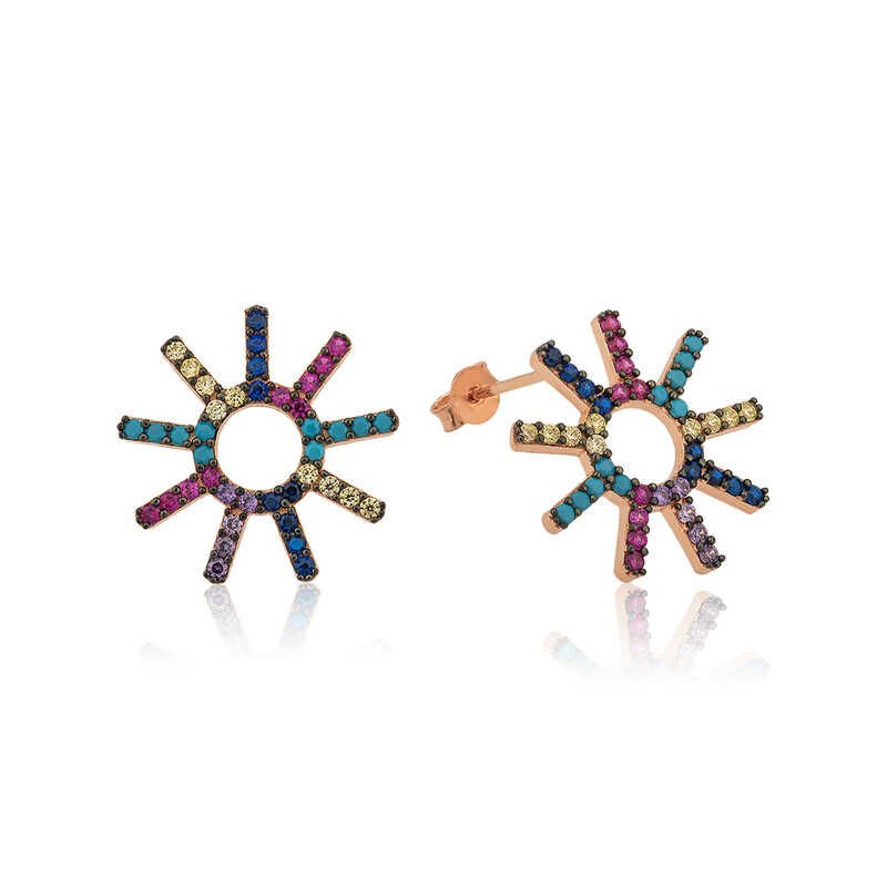 Pendientes de mujer Silver Sun Mix