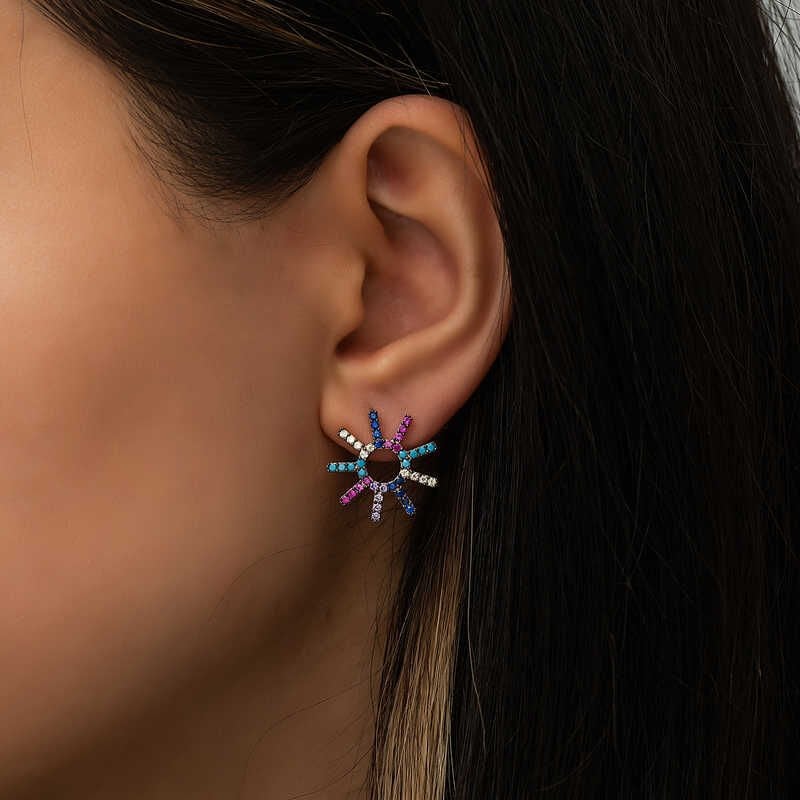 Pendientes de mujer Silver Sun Mix