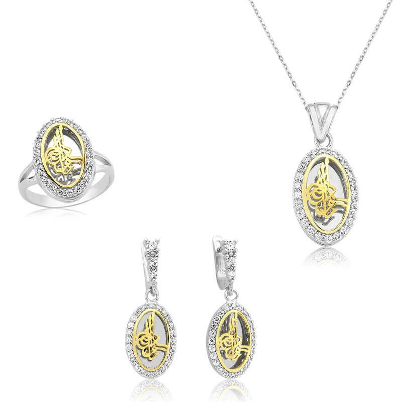 Conjunto de mujer Tughra de plata