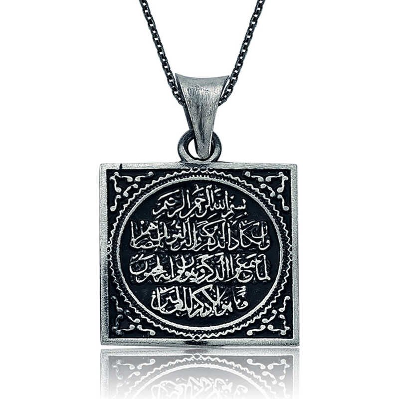 قلادة فضية نسائية للصلاة ضد العين الشريرة