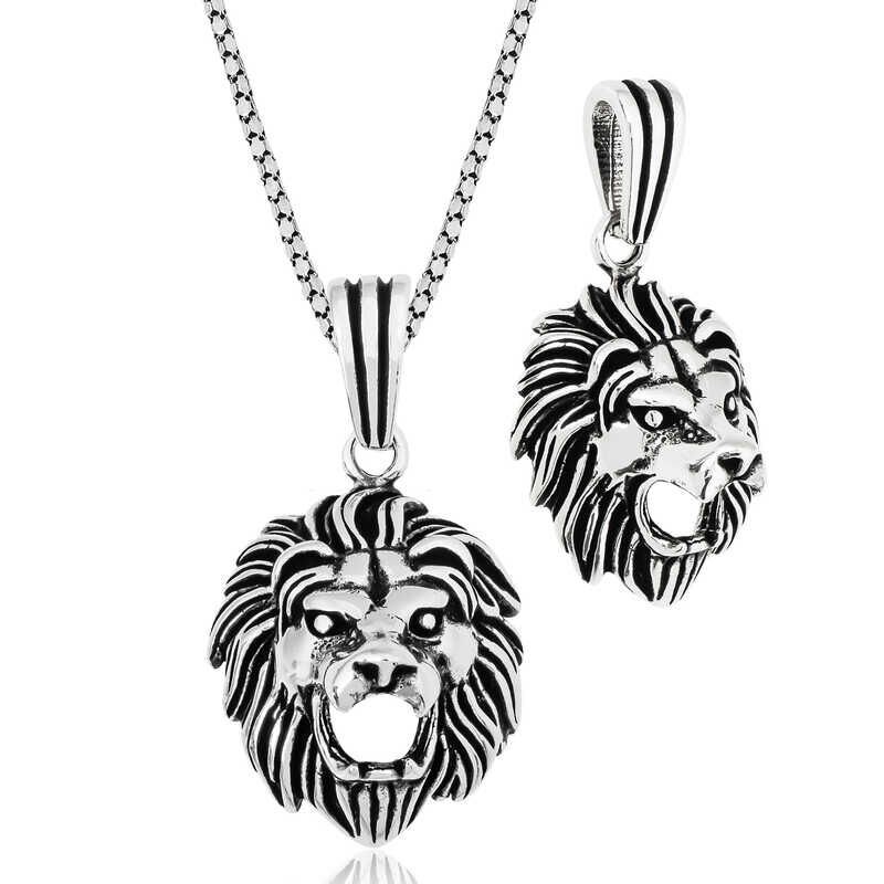 Silver Lion Necklace