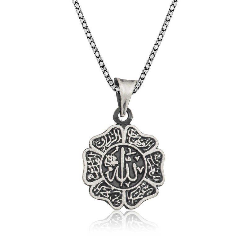 Collar de plata para hombre con la inscripción