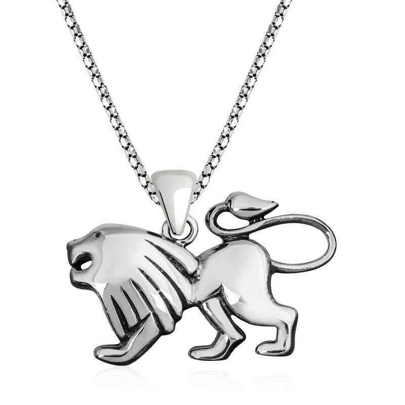 Silver Lion Necklace