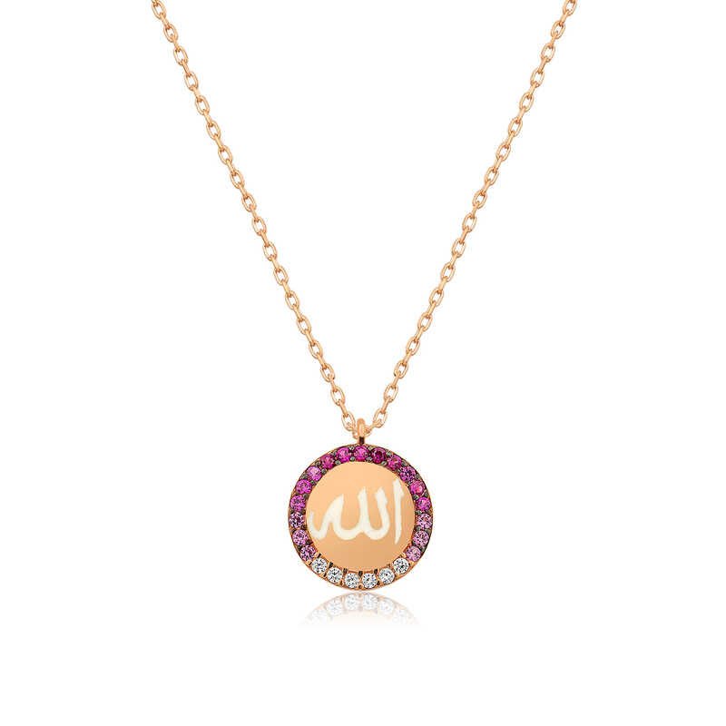 Collar de plata para mujer con la inscripción 
