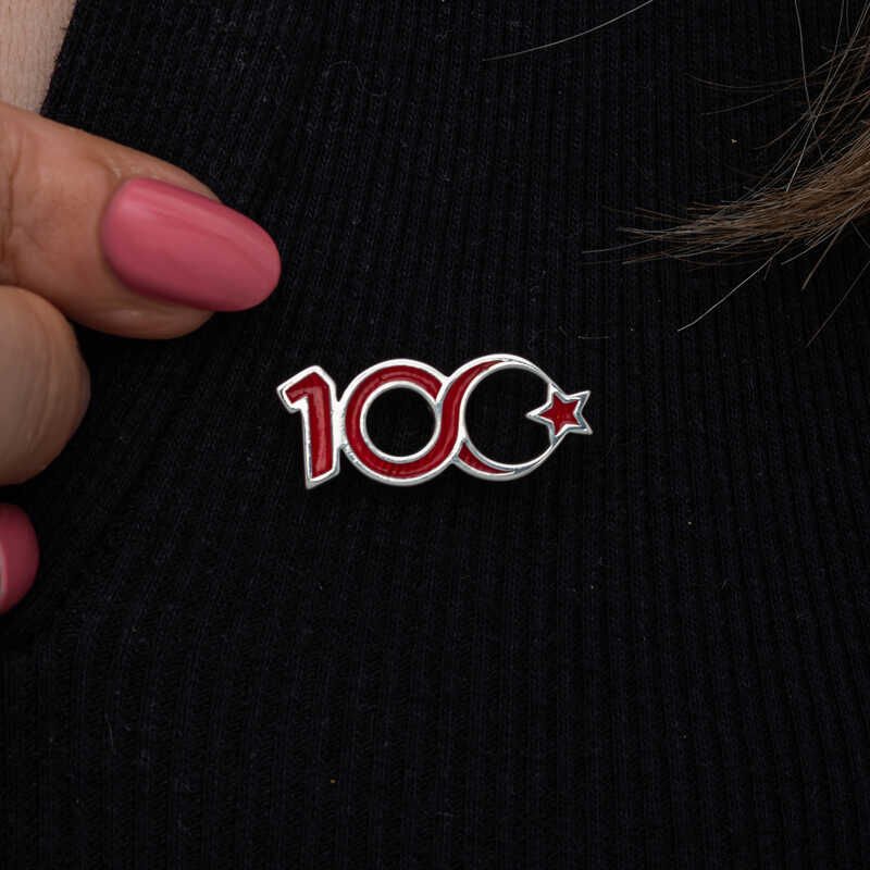 Silver Star and Crescent 100th Anniversary Badge