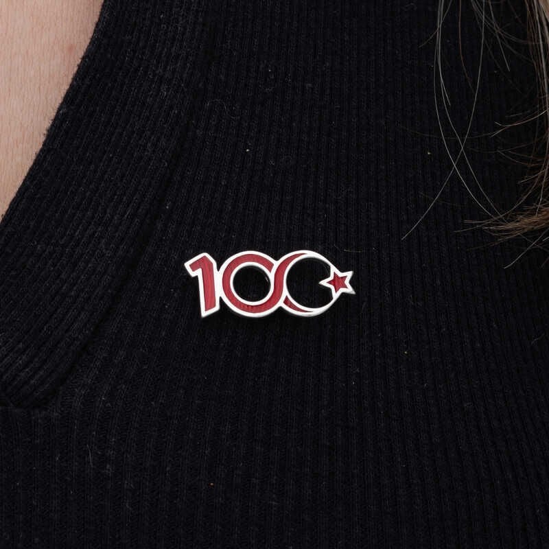 Silver Star and Crescent 100th Anniversary Badge