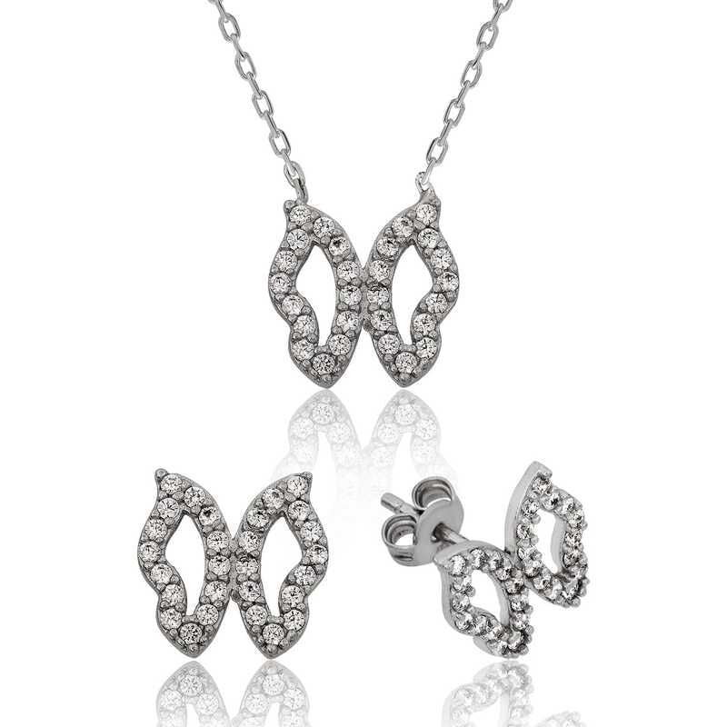 Silver Butterfly Women Set