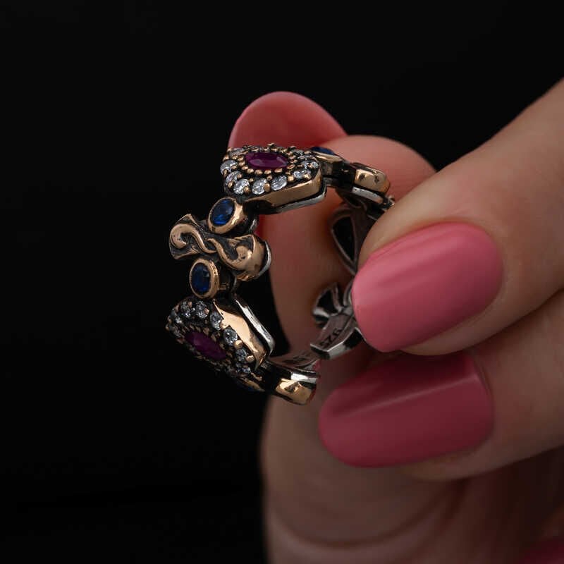 Silver Adjustable Authentic Shuttle Women's Ring