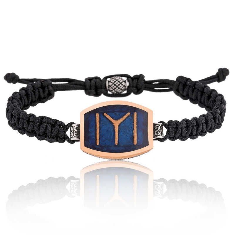Silver Kayi Size Macrame Men's Bracelet