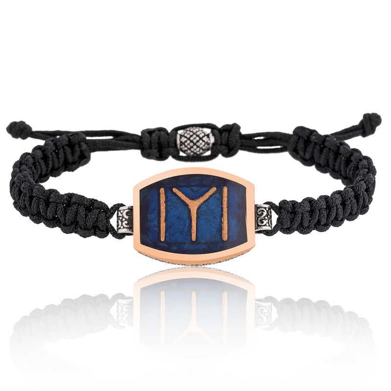 Silver Kayi Size Macrame Men's Bracelet