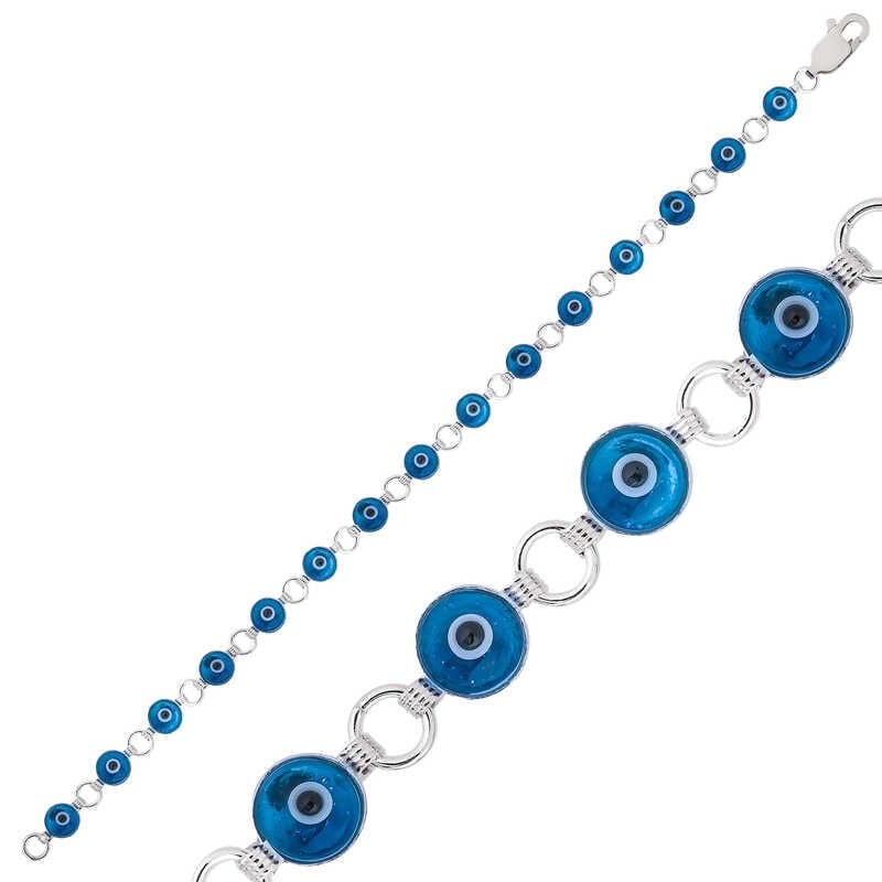 Silver Evil Eye Women's Bracelet