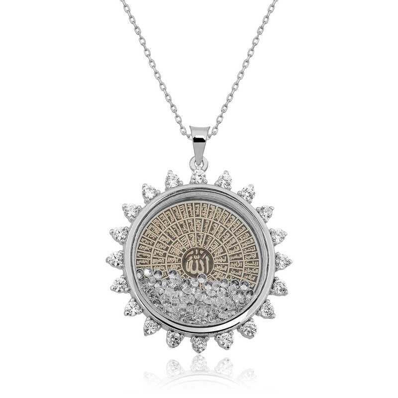 Collar de plata para mujer Esmaul Husna