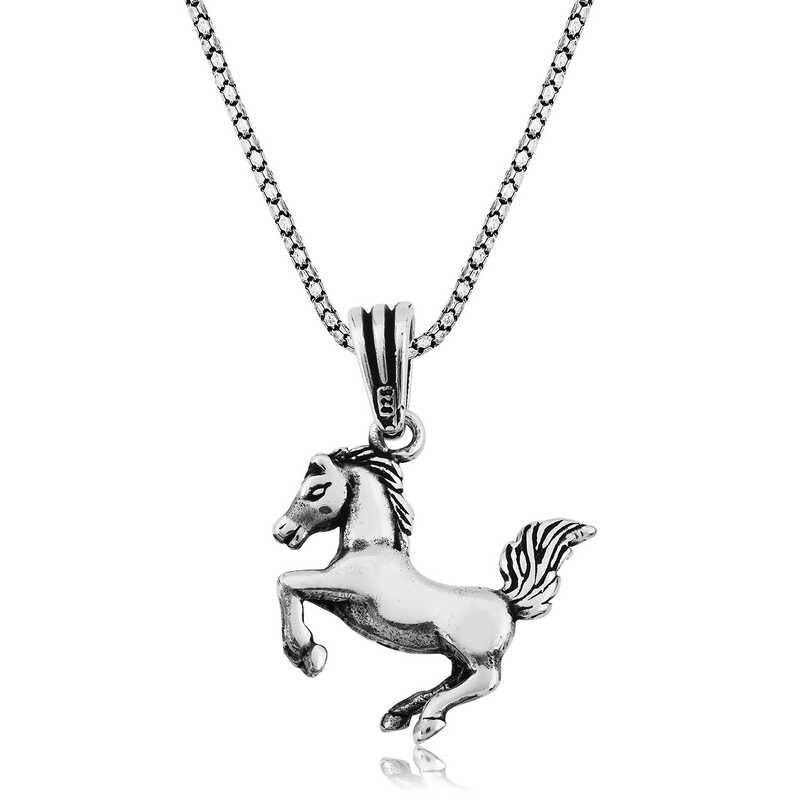 Collar de plata del Cavallino Rampante