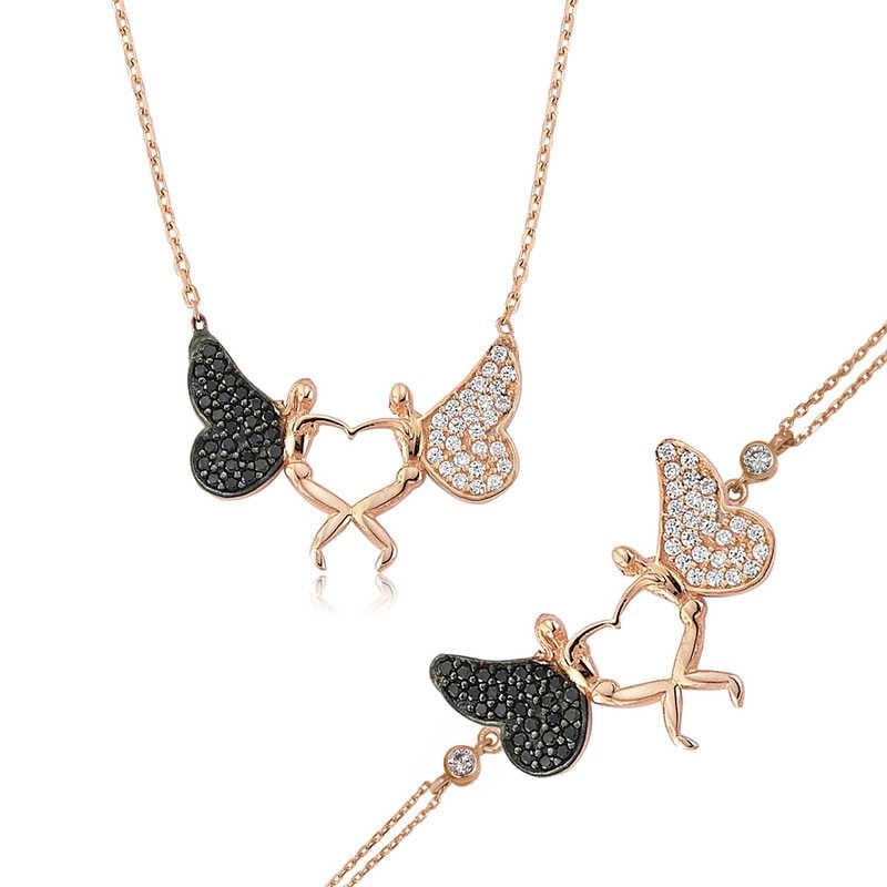 Silver Heart Angel Lady Set