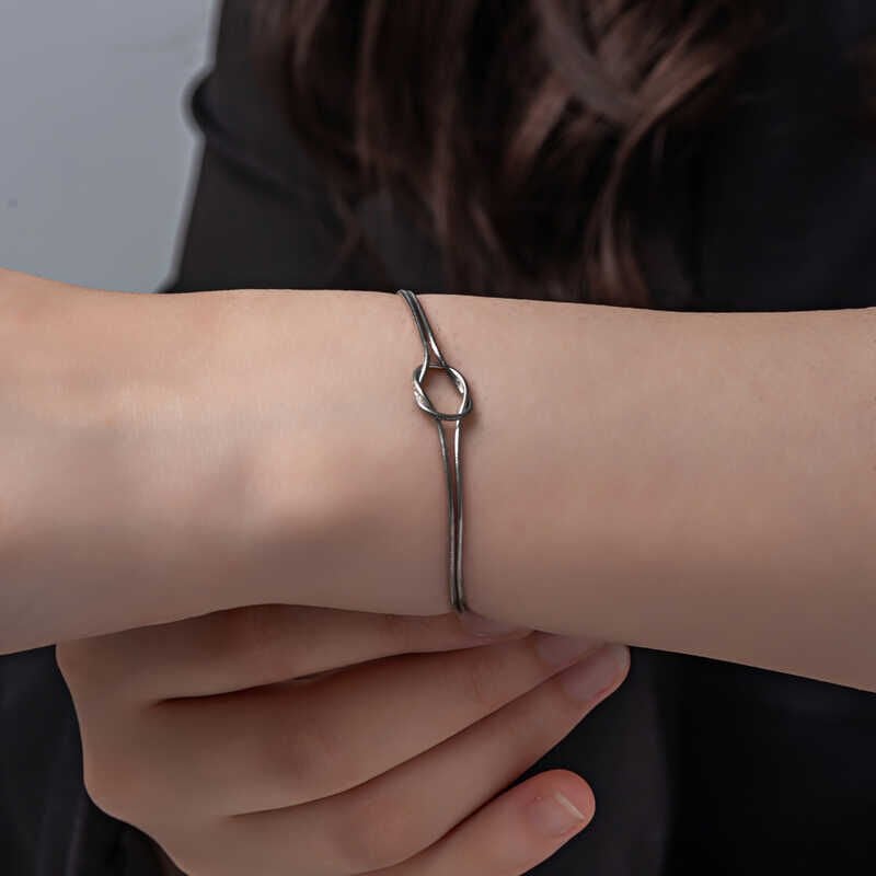 Silver Love Knot Women's Bracelet
