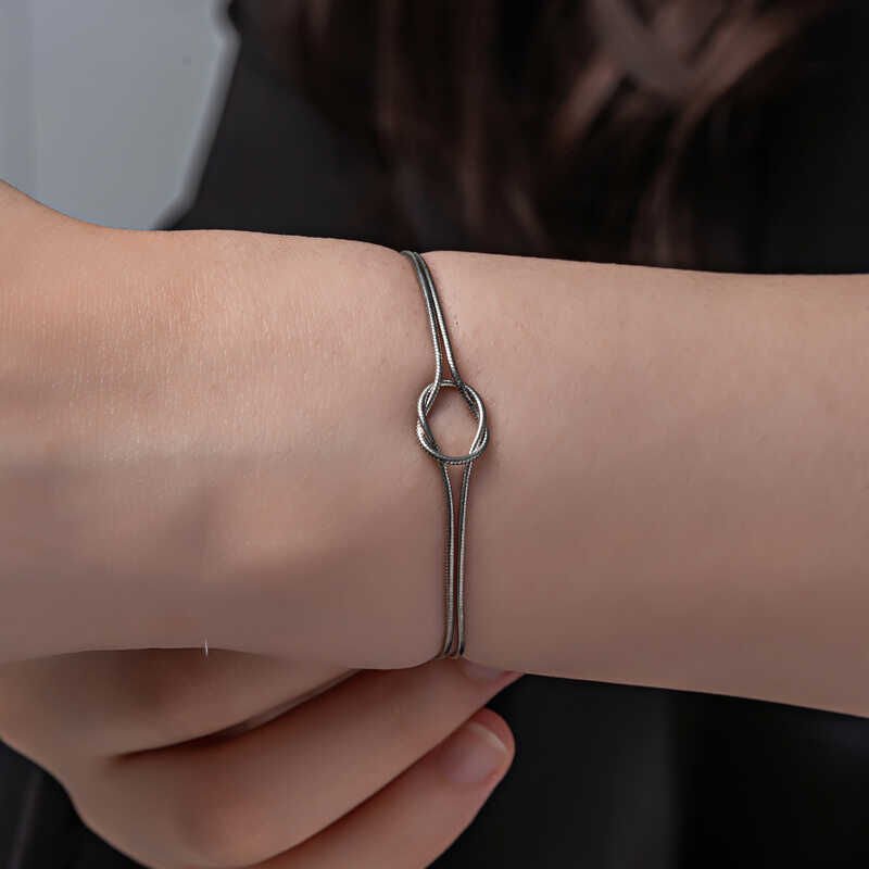 Silver Love Knot Women's Bracelet