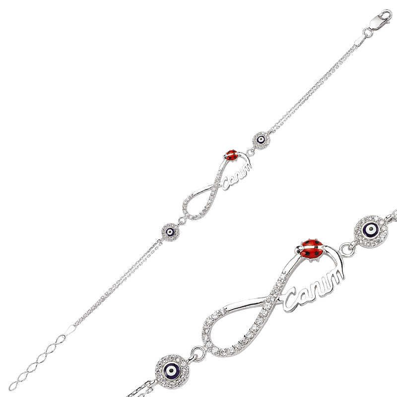 Silver Evil Eye Infinity My Dear Ladies Bracelet