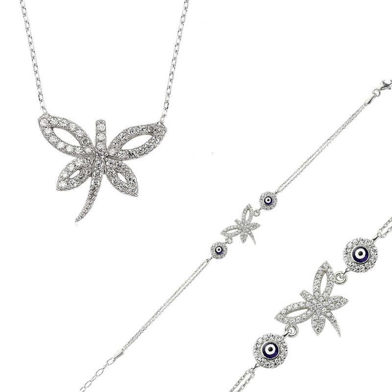 Silver Dragonfly Women Set
