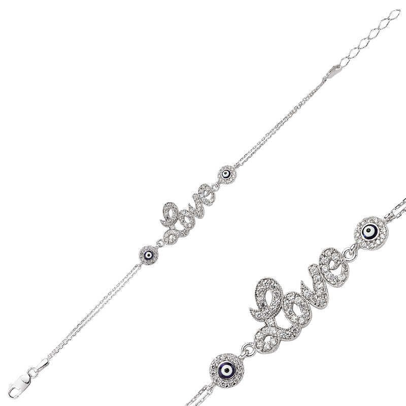 Pulsera de plata Love para mujer