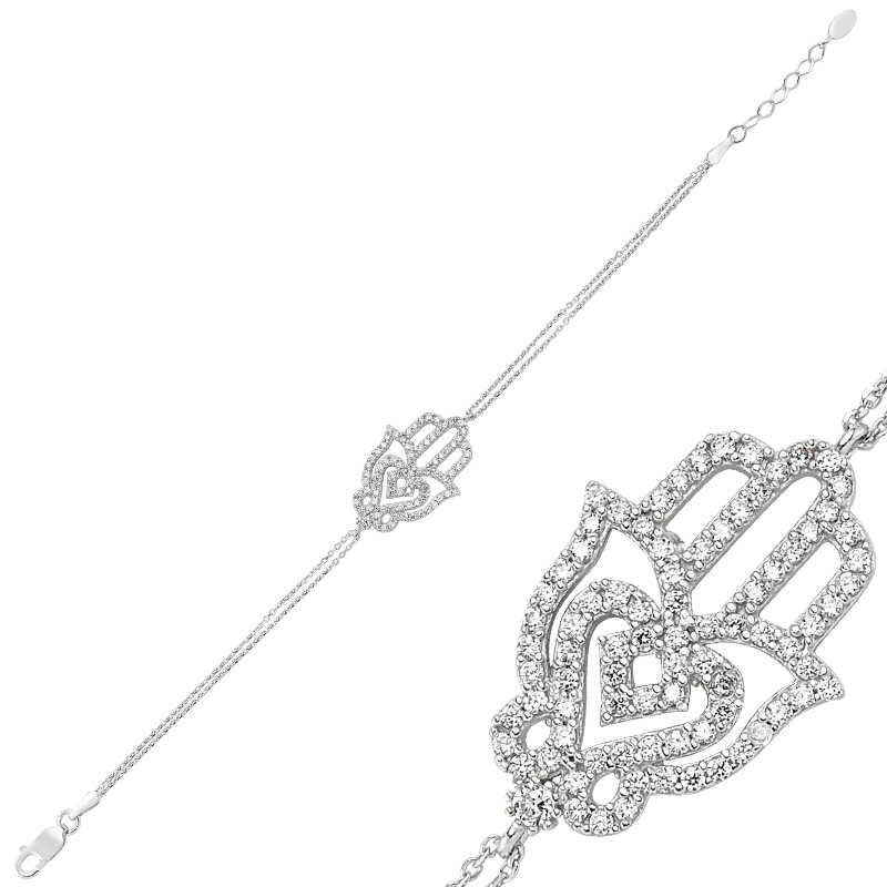 Silver Fatima Hand Women's Bracelet