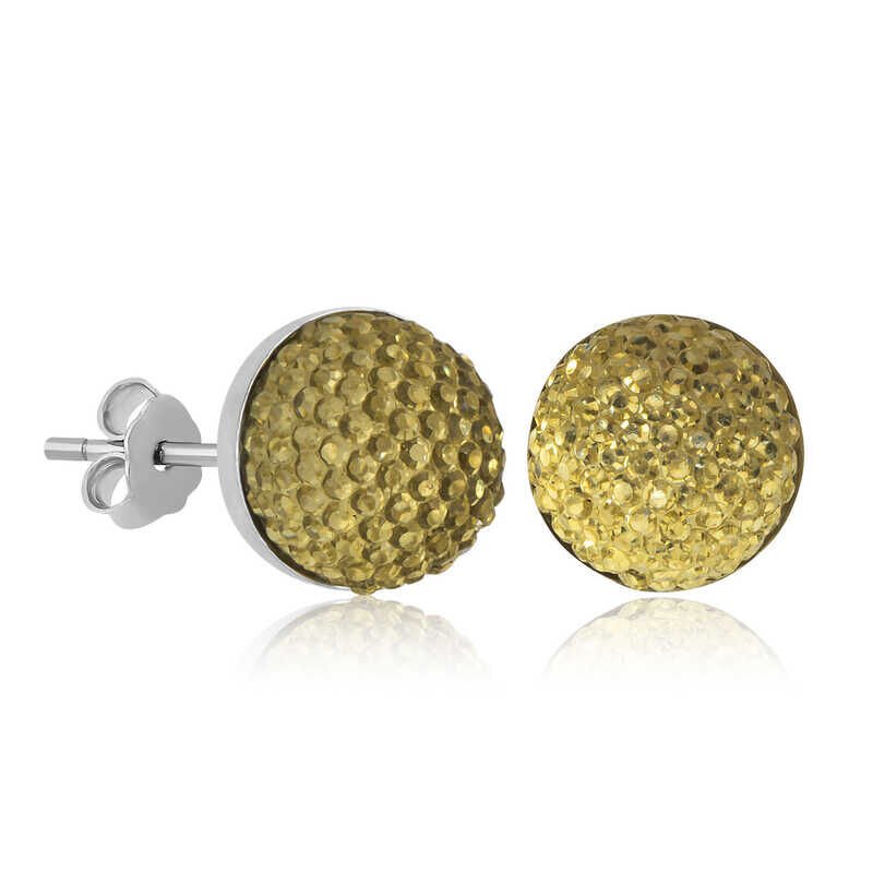 Silver Crystal Studded Women's Earrings