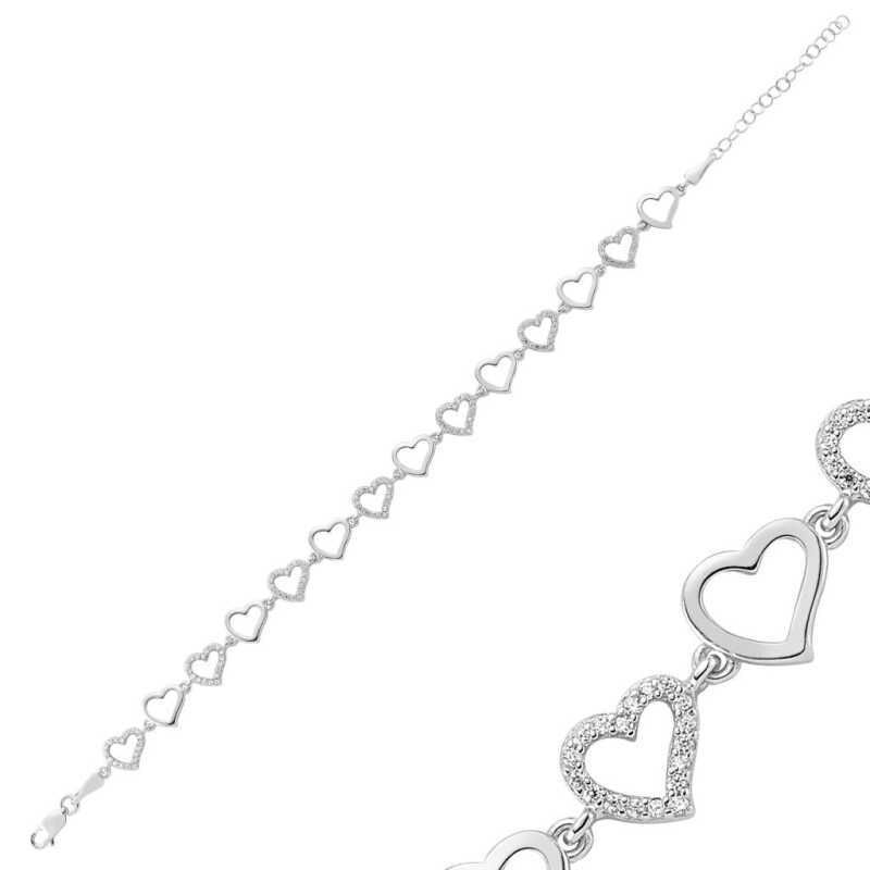 Silver Heart Women's Bracelet