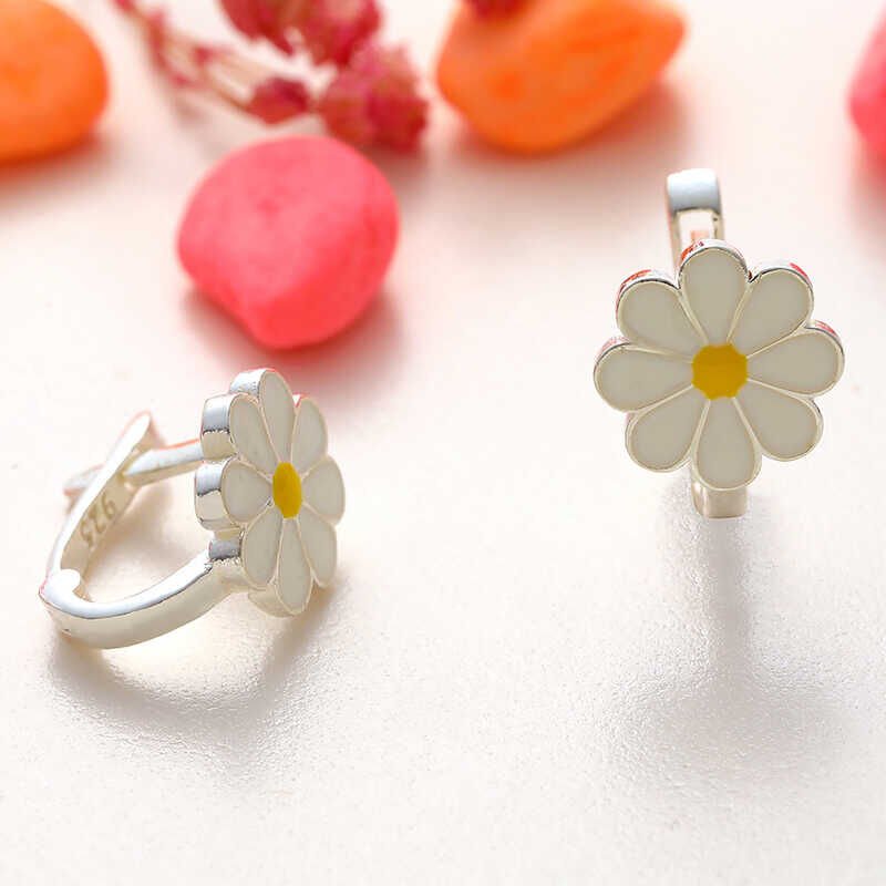 Silver Daisy Kids Earrings