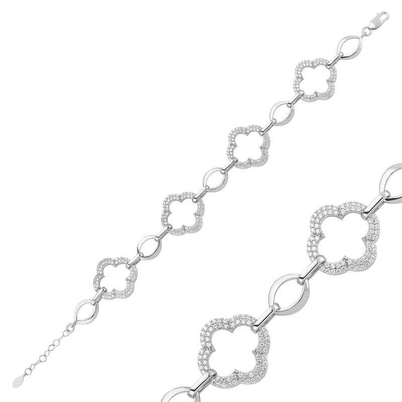 Silver Flower Women's Bracelet