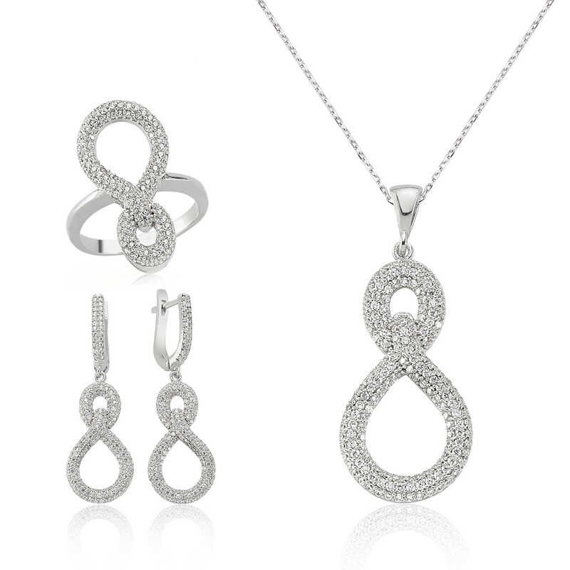 Silver Infinity Ladies Set