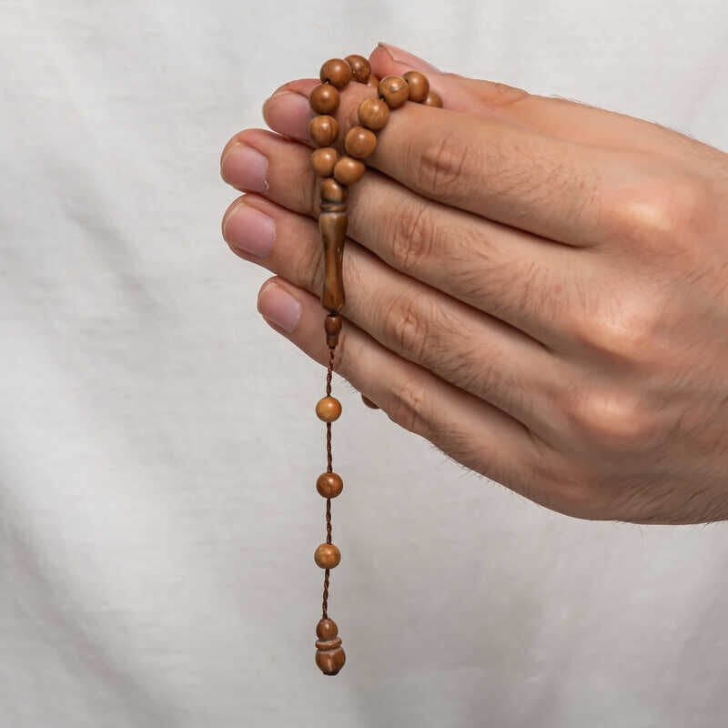 Round Cut Light Color Kuka Prayer Beads