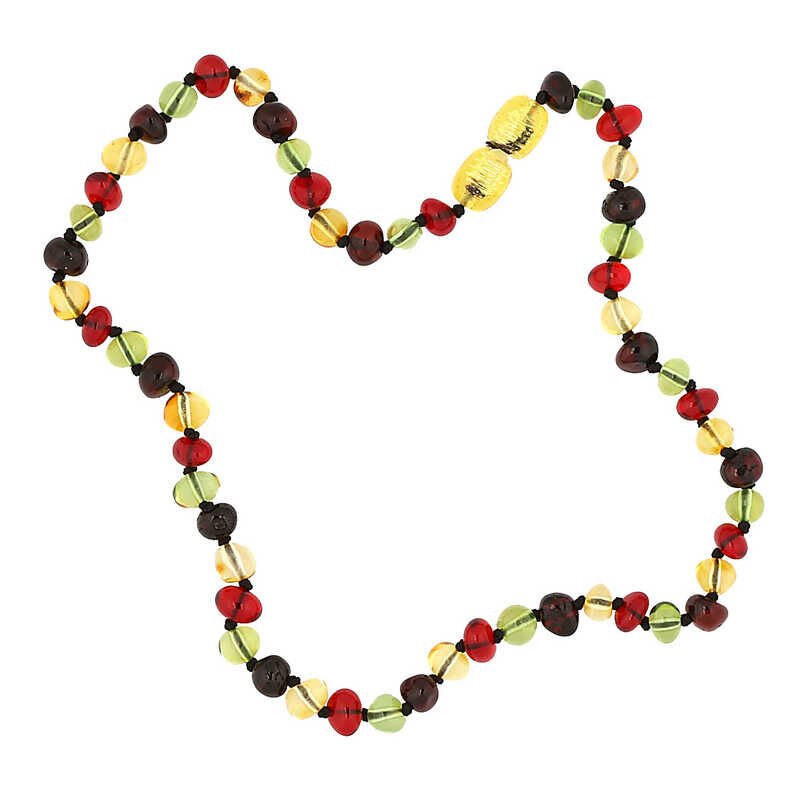 Baby Drop Amber Teeth Necklace