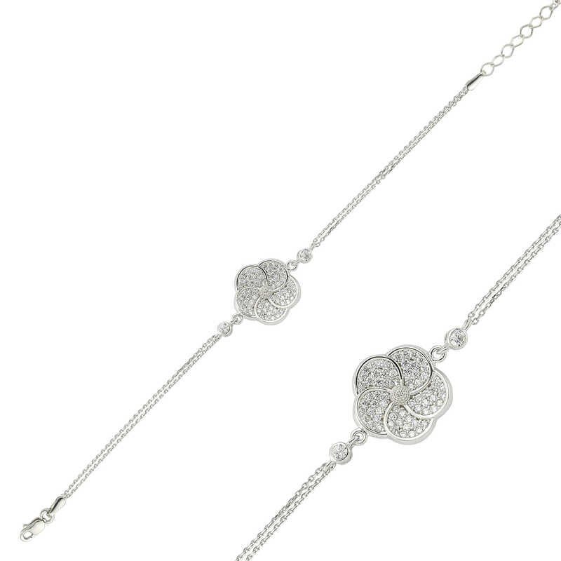 Silver Daisy Women's Bracelet