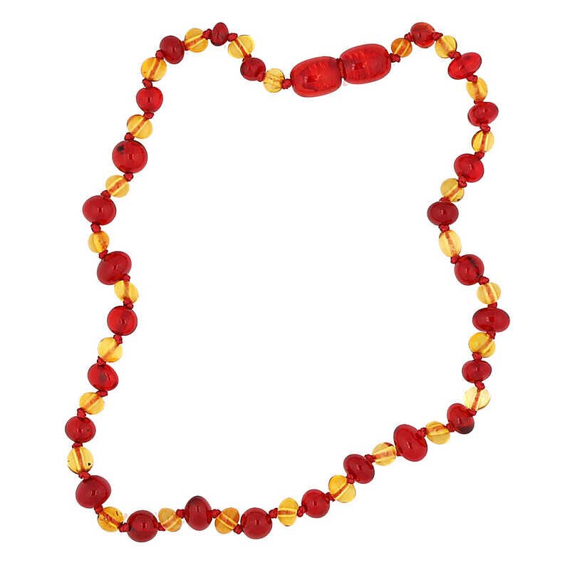 Baby Drop Amber Teeth Necklace