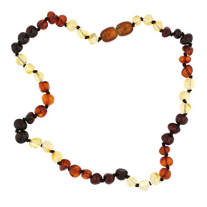 Baby Drop Amber Teeth Necklace