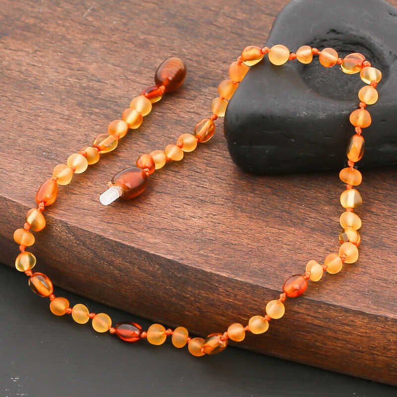 Baby Drop Amber Teeth Necklace