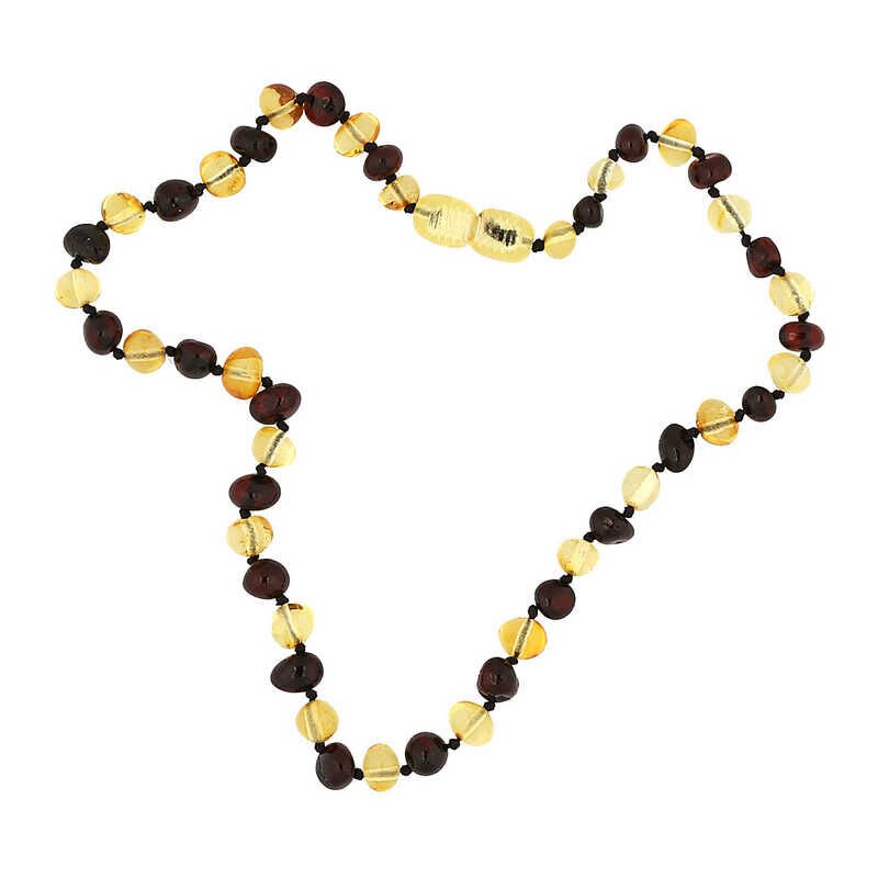 Baby Drop Amber Teeth Necklace