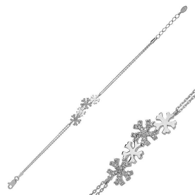 Silver Snowflake Women's Bracelet