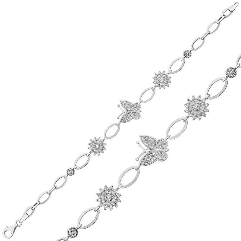 Silver Butterfly Women's Bracelet