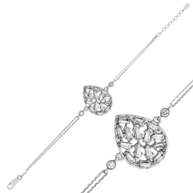 Silver Water Drop Women's Bracelet