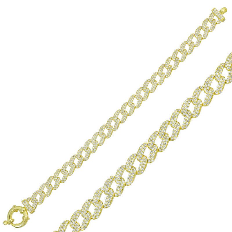 Silver Gold Stone Gurmet Women's Bracelet