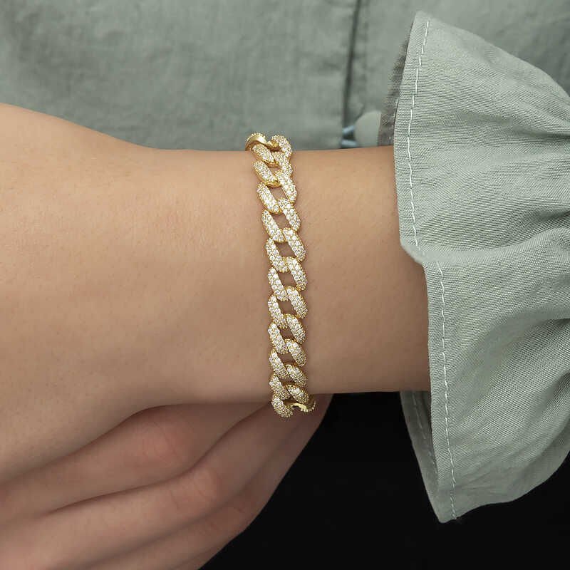 Silver Gold Stone Gurmet Women's Bracelet