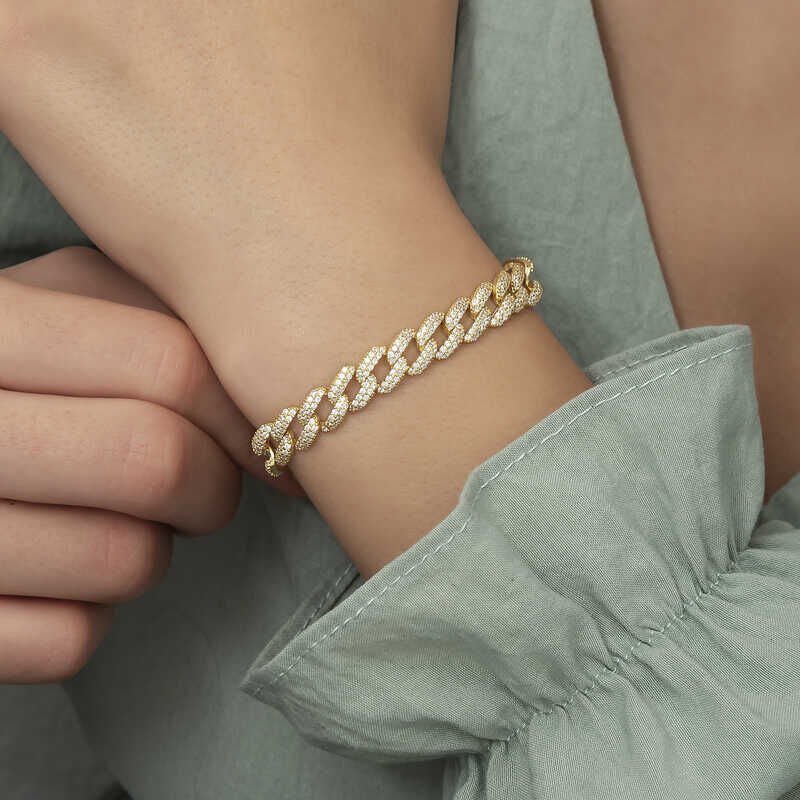 Silver Gold Stone Gurmet Women's Bracelet