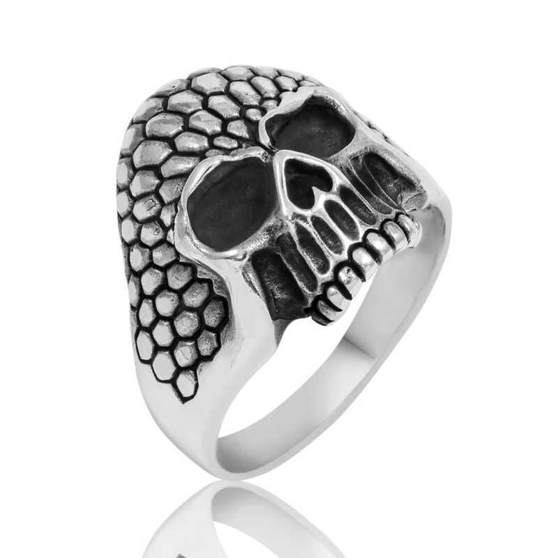 Silver Skull Men's Ring