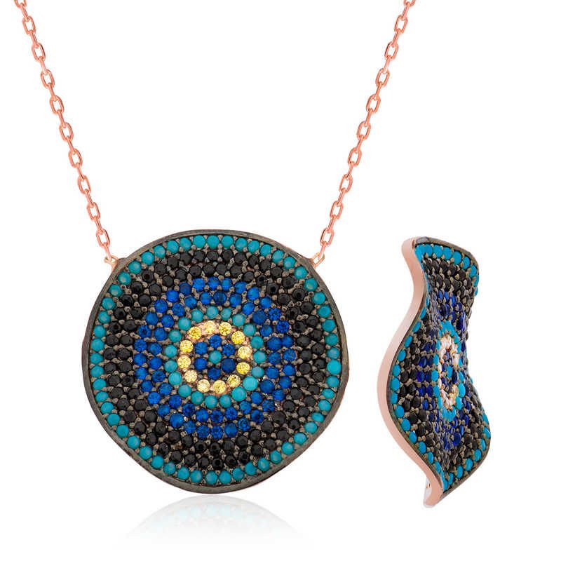 Silver Evil Eye Women's Necklace