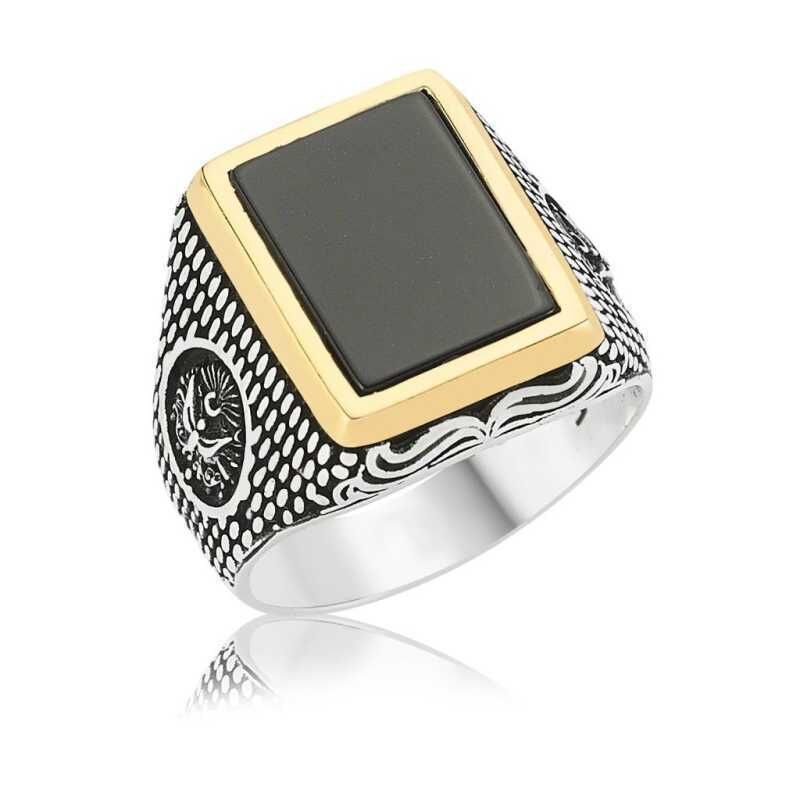 Silver State Coat of Arms Men's Ring