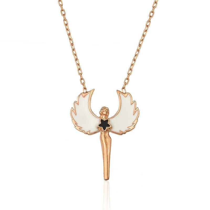 ​Gümüş Rose Su Perisi Kolye