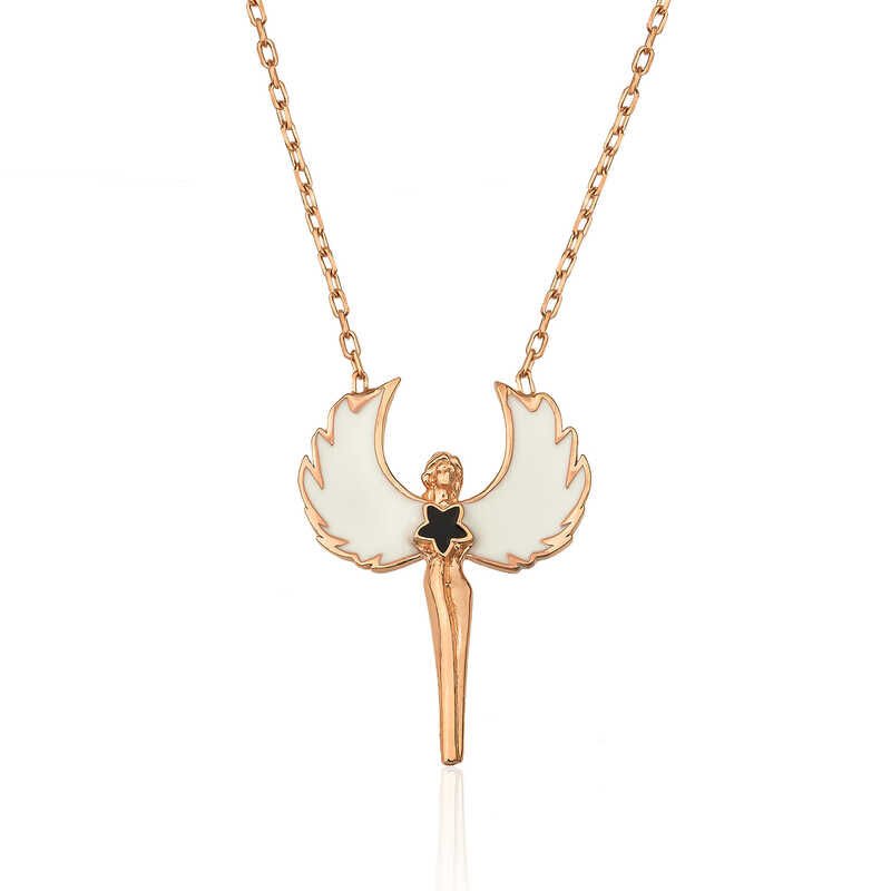 ​Gümüş Rose Su Perisi Kolye