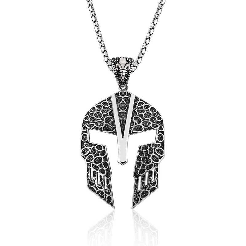 Silver Gladiator Men's Necklace